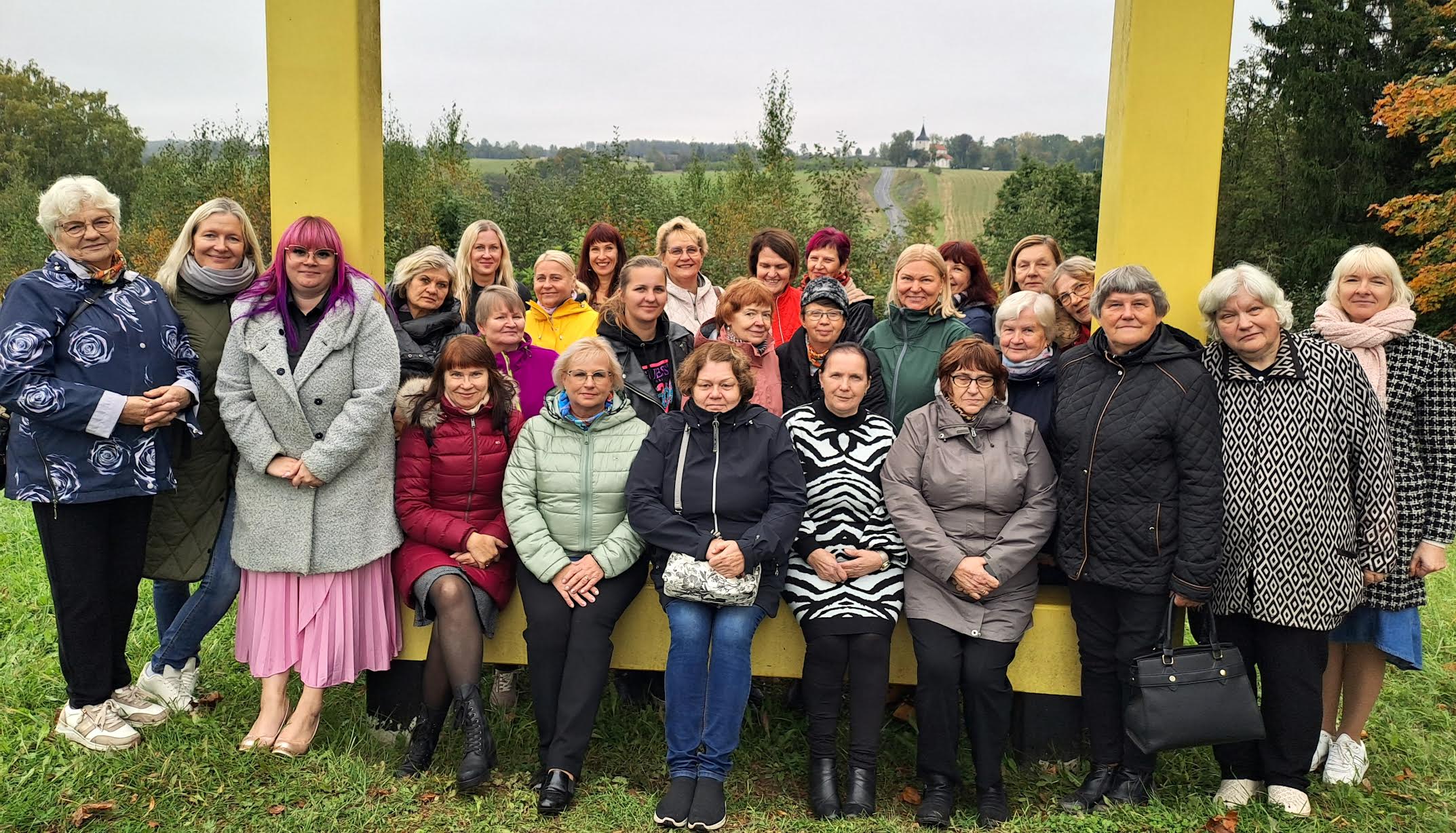 Võrumaa raamatukoguhoidjad Urvastes. Foto: Liana Allas